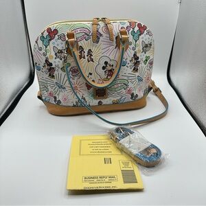 Dooney & Bourke Disney White and Tan Satchel